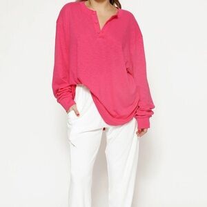 Pink Long Sleeve Boys Lie Oversized Shirt